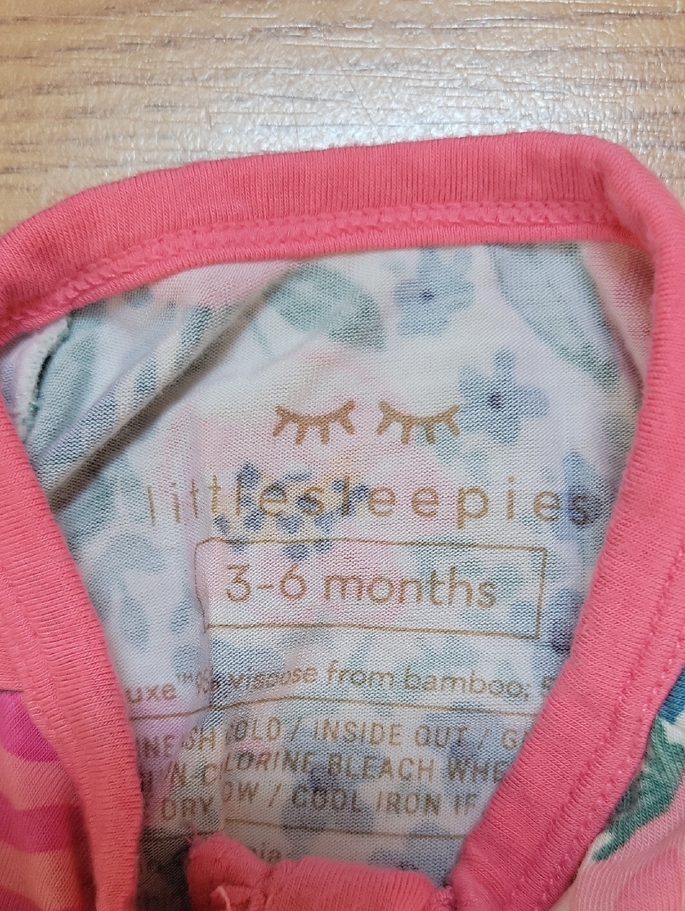 Little Sleepies Secret Garden Zippy 3-6 Mo - Picture 2 of 3